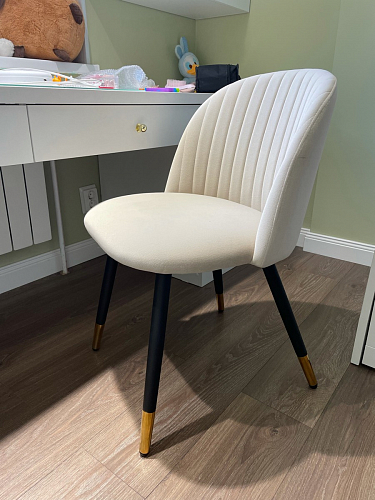 Стул на металлокаркасе Gabi 1 line light blue / black фото покупателя 239