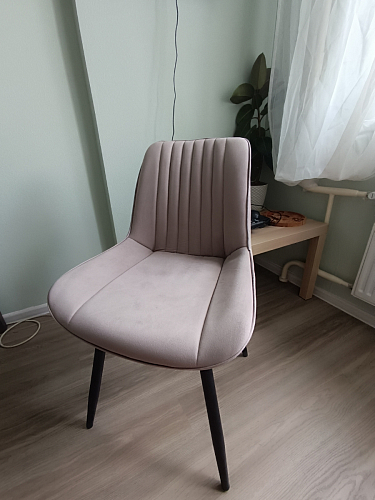 Стул на металлокаркасе Седа К кирпичный / черный фото покупателя 289