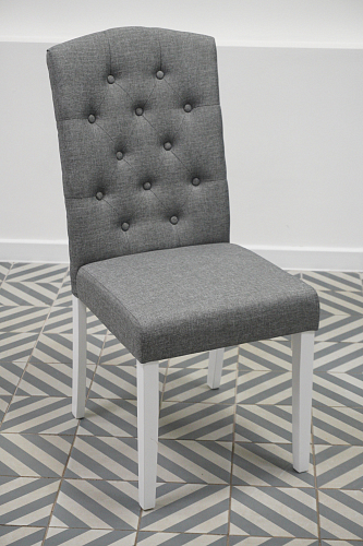 Стул Menson white / fabric pebble из шоурума 2