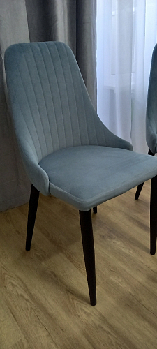 Стул на металлокаркасе Kora dark gray / black фото покупателя 99