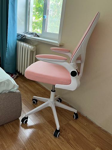 Компьютерное кресло Konfi dark gray / pink / white фото покупателя 265