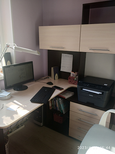 Компьютерный стол КСТ-14.1Л белый левый фото покупателя 9