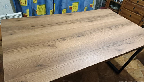 Деревянный стол Лота Лофт 140х80 дуб крафт табачный / черный матовый фото покупателя 235