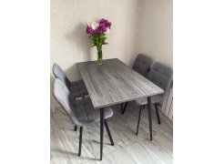 Стул на металлокаркасе Чилли светло-серый / черный фото покупателя 372