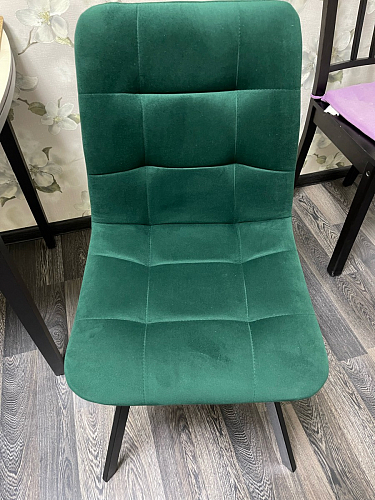 Стул на металлокаркасе Чилли зеленый / черный фото покупателя 1434