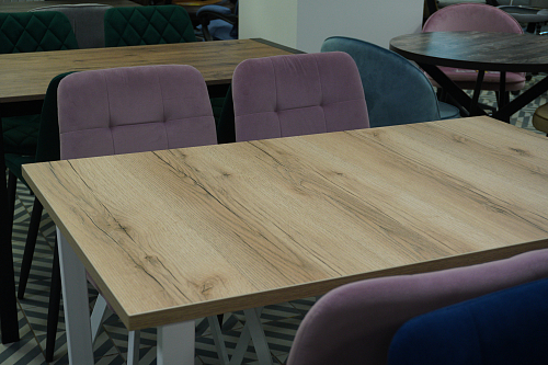 Стул на металлокаркасе Bruk light purple / white из шоурума 2