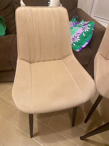 Стул на металлокаркасе Седа К латте / черный фото покупателя 24