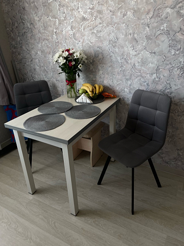 Стул на металлокаркасе Чилли К кирпичный / черный фото покупателя 455