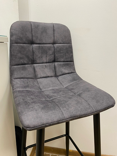 Барный стул Chio black / grey фото покупателя 24