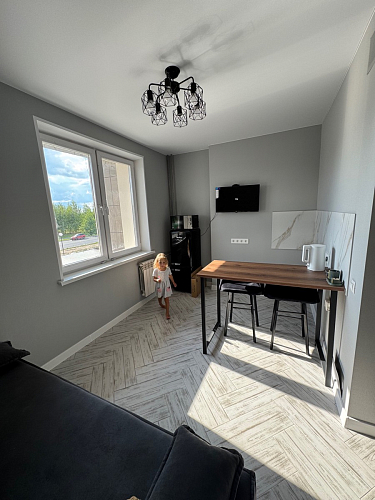 Барная стойка Дилан Лофт 120х60х110 бетон фото покупателя 169