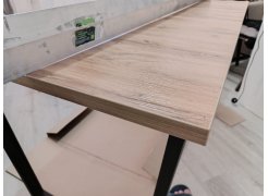 Деревянный стол Лота Лофт 120(160)х75 черный матовый / бетон светлый фото покупателя 182