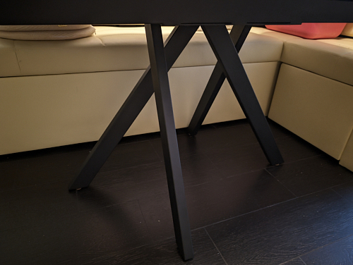 Керамический стол Вилли 140(200)х80х75 черный мрамор shakespeare black / черный фото покупателя 46