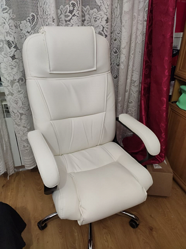 Компьютерное кресло Bergamo велюр бежевое фото покупателя 29