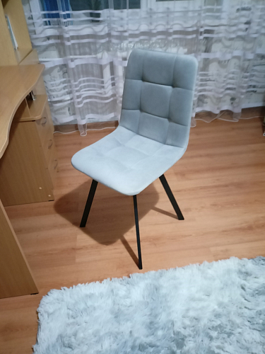 Стул на металлокаркасе Чилли зеленый / черный фото покупателя 1191