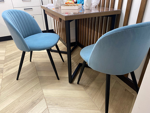 Стул на металлокаркасе Gabi latte / gold / black фото покупателя 13