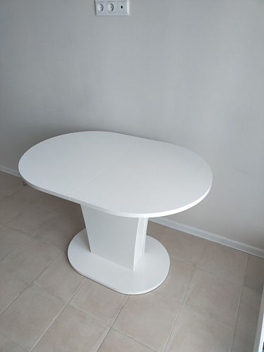 Стол на тумбе Порламар белый глянец фото покупателя 1