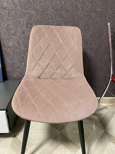 Стул на металлокаркасе Fox light purple / black фото покупателя 5