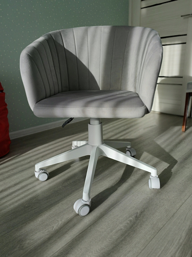 Компьютерное кресло Тибо светло-коричневый / белый фото покупателя 15