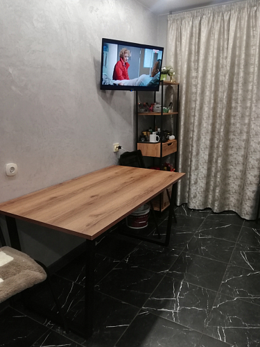 Деревянный стол Лота Лофт 140х80 дуб крафт табачный / черный матовый фото покупателя 334