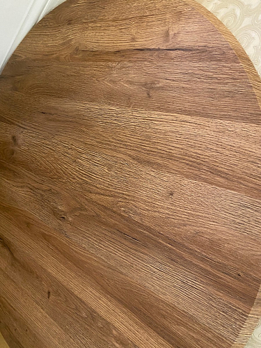 Стеклянный стол Абилин 100(140)х100х76 мрамор черный / черный матовый фото покупателя 21