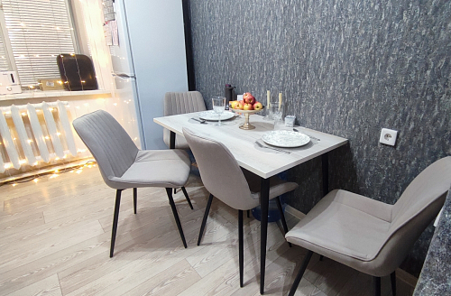 Стул на металлокаркасе Седа К латте / черный фото покупателя 301