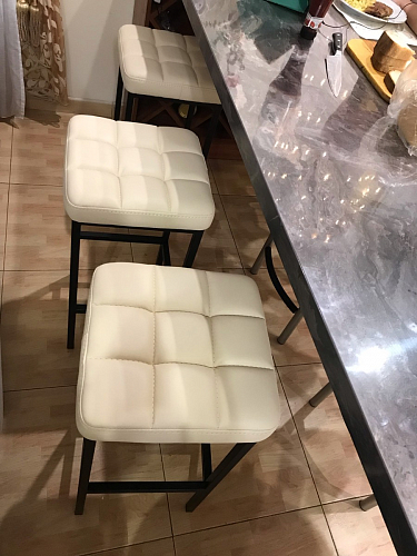 Барный стул Лофт катания лаванда / белый матовый фото покупателя 111