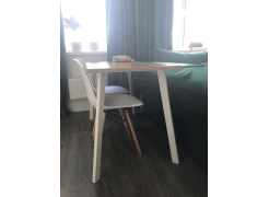 Стол Тринити Лофт 120 32 мм бетон / черный матовый фото покупателя 138