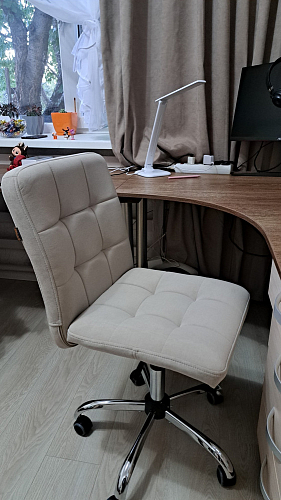 Компьютерное кресло Fiesta/Фиеста флок серый 29 фото покупателя 2