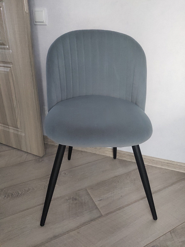 Стул на металлокаркасе Gabi 1 light purple / black / gold фото покупателя 254