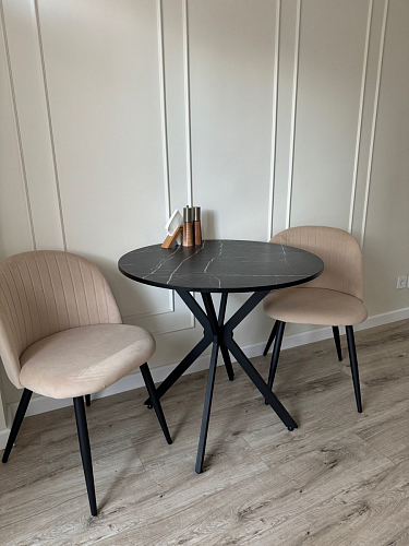 Стул на металлокаркасе Gabi gray / black фото покупателя 363