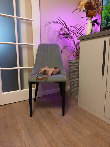 Стул на металлокаркасе Kora dark gray / black фото покупателя 297