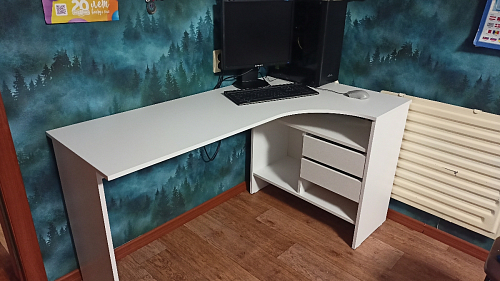 Стол письменный СПм-25 правый венге фото покупателя 10