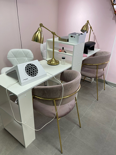 Стул на металлокаркасе Kamelia темно-серый / золотой фото покупателя 46