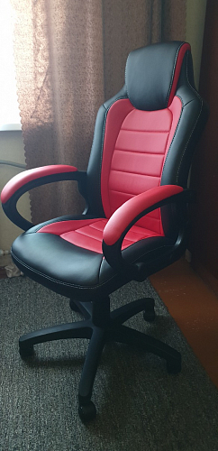 Компьютерное кресло Kadis темно-красное / черное фото покупателя 20