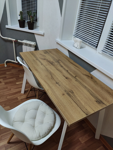 Стол Тринити Лофт 120 25 мм черный матовый / юта фото покупателя 81