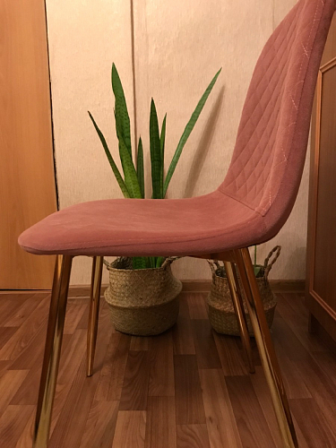 Стул на металлокаркасе Dabl 01 champagne / gold фото покупателя 142