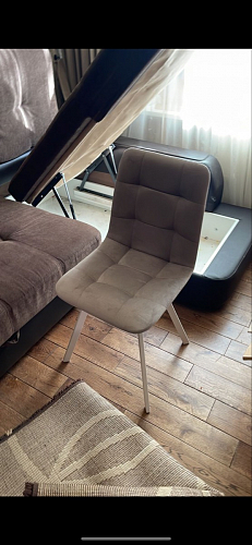 Стул на металлокаркасе Чилли черный / зеленый фото покупателя 918