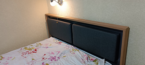 Двуспальная кровать Клауд 160х200 парящая дуб крафт золотой / антрацит фото покупателя 135