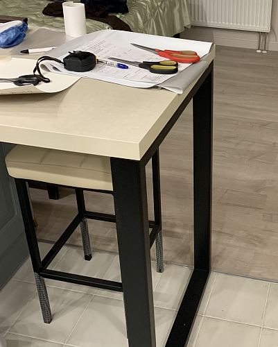 Полубарный стул Лофт мадера 20 / белый матовый фото покупателя 245