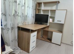 Стол компьютерный Джаз-15 белый правый фото покупателя 166