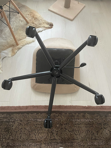 Компьютерное кресло Честер экокожа бежевая / белый фото покупателя 70