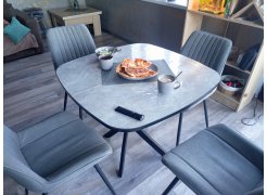 Стул на металлокаркасе Вейв светло-серый (hl 63) / 10К черный каркас фото покупателя 346