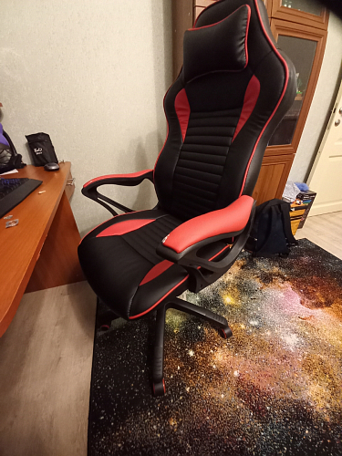 Компьютерное кресло Leon красное / черное фото покупателя 19