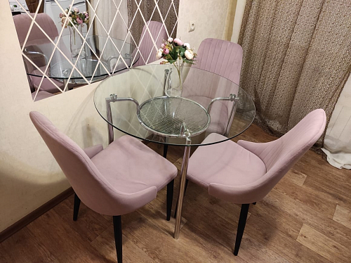 Стул на металлокаркасе Kora white / gray фото покупателя 165