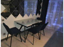 Стул на металлокаркасе Челси белый / латте фото покупателя 150