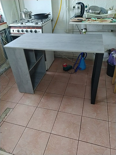 Письменный стол Битти Лофт 116х60х75 креатель / черный матовый фото покупателя 178