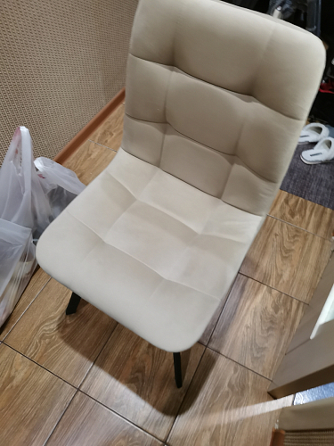 Стул на металлокаркасе Чилли бежевый / белый каркас фото покупателя 1247