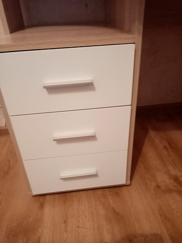 Компьютерный стол КСТ-16 левый дуб сонома / белый фото покупателя 60