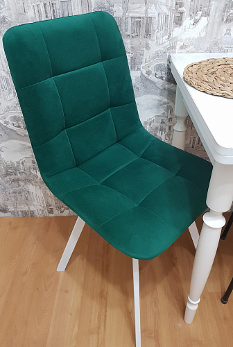 Стул на металлокаркасе Чилли бежевый / белый каркас фото покупателя 1526