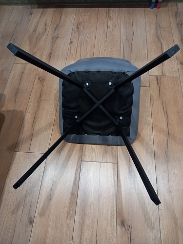 Стул на металлокаркасе Чилли черный / зеленый фото покупателя 783